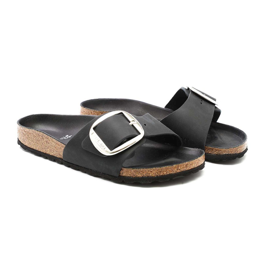 Frau birkenstock | Birkenstock Madrid Big Buckle Schwarz