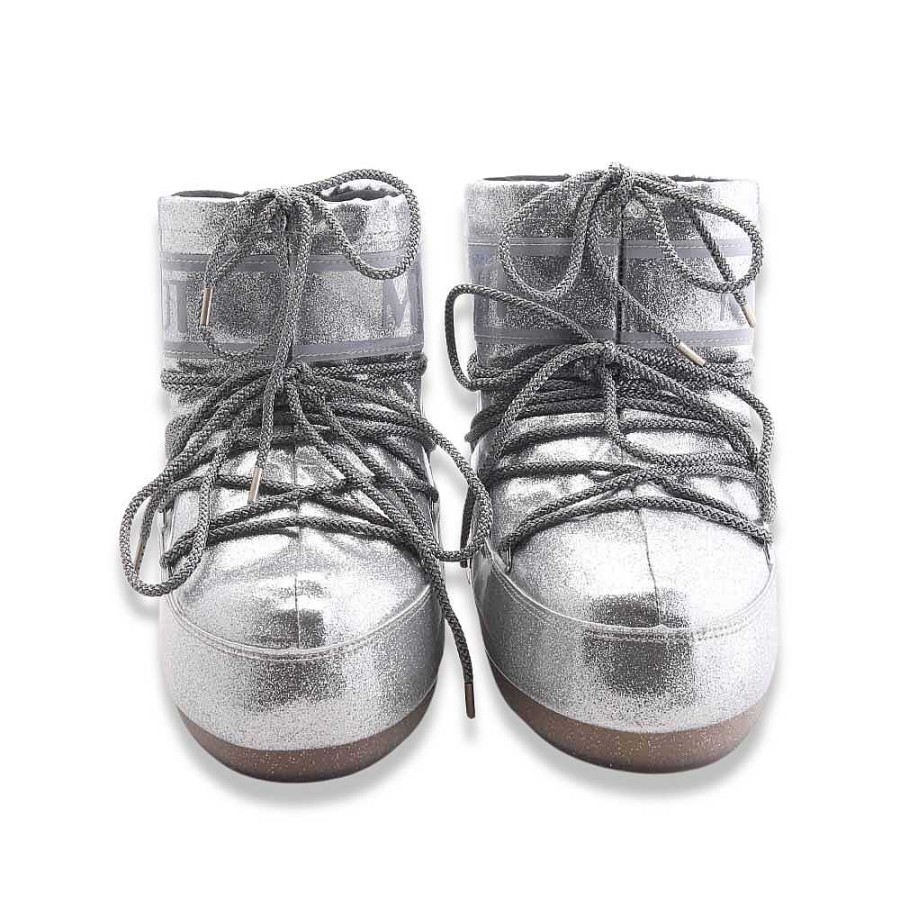 Frau moon boot | Moon Boot Icon Low Glitter Silber