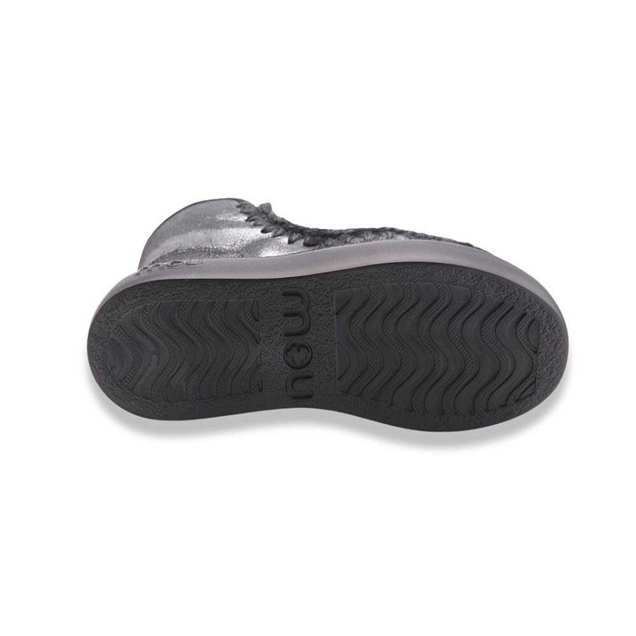 Frau mou | Mou Eskimo Sneaker Bold Schwarz Silber