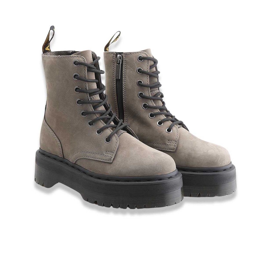 Frau dr. martens | Dr. Martens Jadon Milled Nubuck Nickel Grey