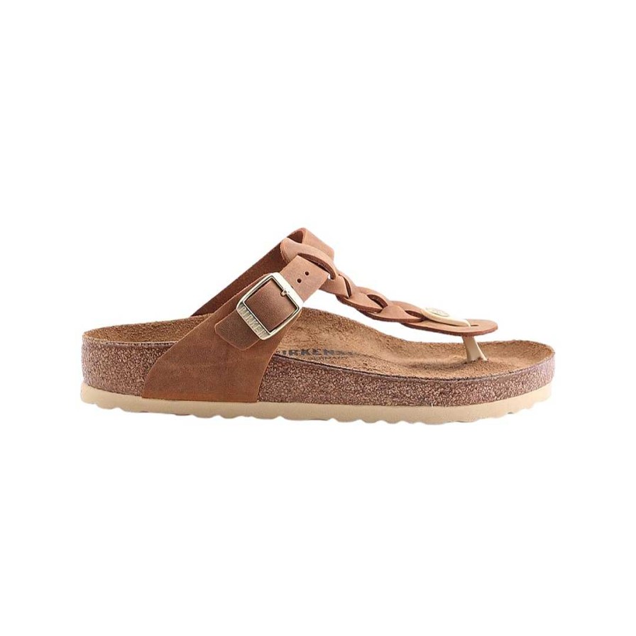 Frau birkenstock | Birkenstock Gizeh Braided Cognac