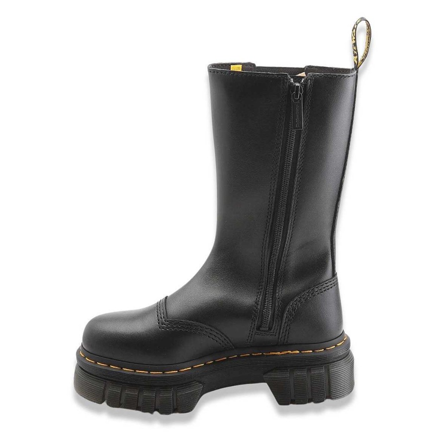 Frau dr. martens | Dr.Martens Audrick Chelsea Tall Nappa Lux Schwarz