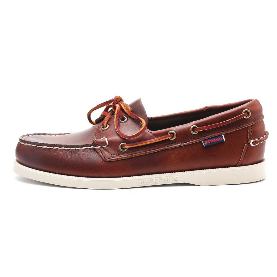 Mann sebago | Sebago Dockside Portland Brown