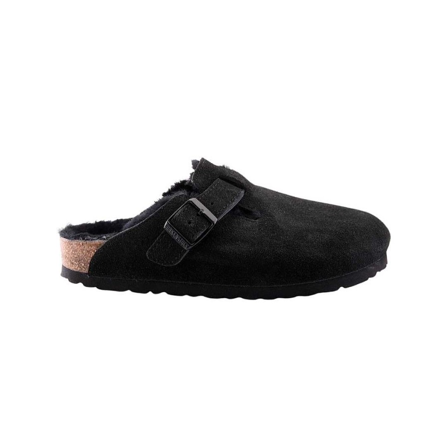 Frau birkenstock | Birkenstock Boston Shearling Schwarz