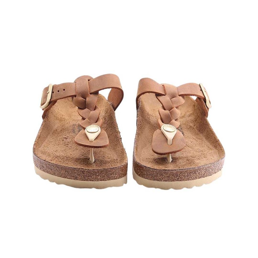 Frau birkenstock | Birkenstock Gizeh Braided Cognac