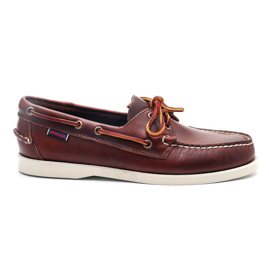 Mann sebago | Sebago Dockside Portland Brown