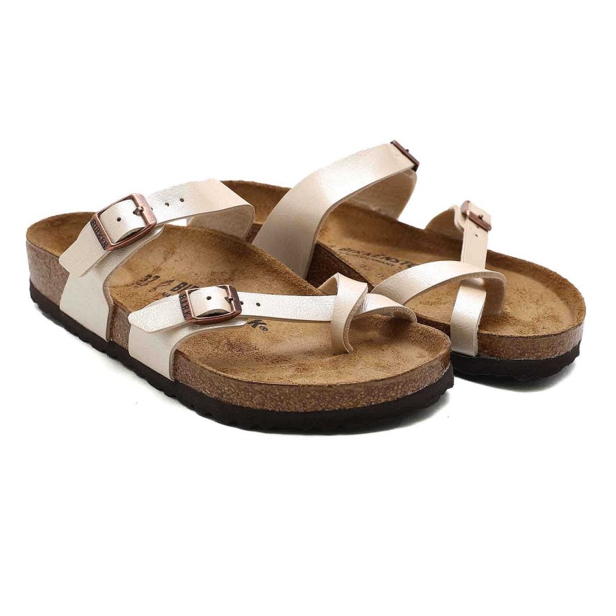 Frau birkenstock | Birkenstock Mayari Graceful Pearl White