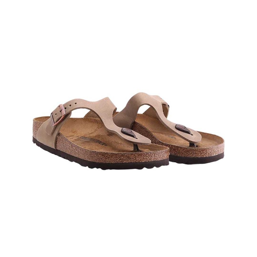 Frau birkenstock | Birkenstock Gizeh Bs Tabakbraun