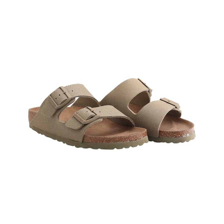 Frau birkenstock | Birkenstock Arizona Vegan Rivet Logo Khaki